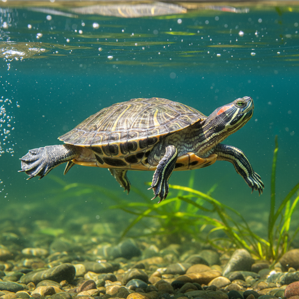Red-Eared Slider Turtle - Lifestyle
